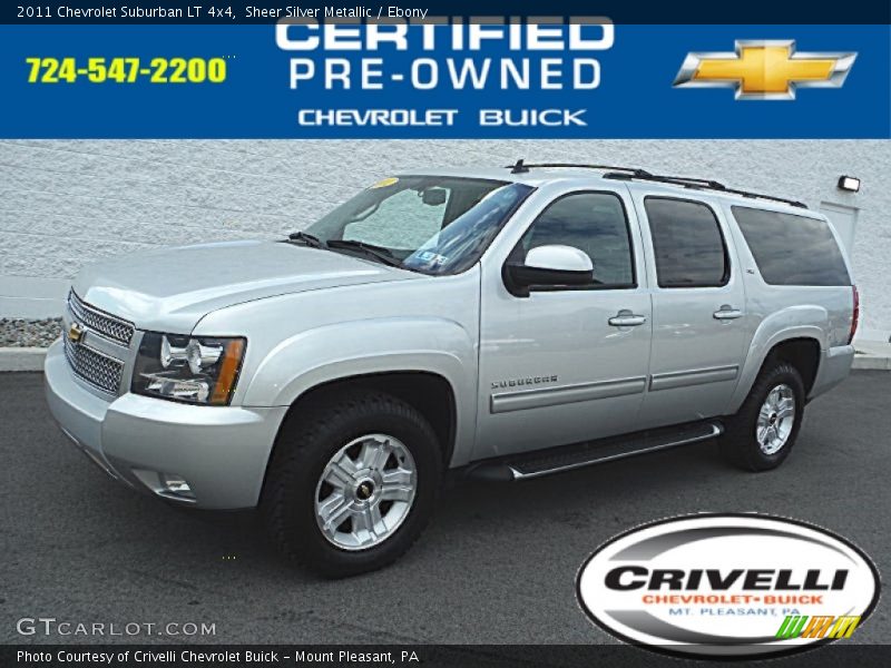Sheer Silver Metallic / Ebony 2011 Chevrolet Suburban LT 4x4