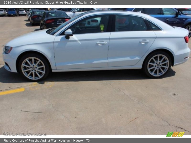 Glacier White Metallic / Titanium Gray 2016 Audi A3 1.8 Premium