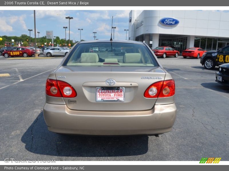 Desert Sand Mica / Beige 2006 Toyota Corolla CE