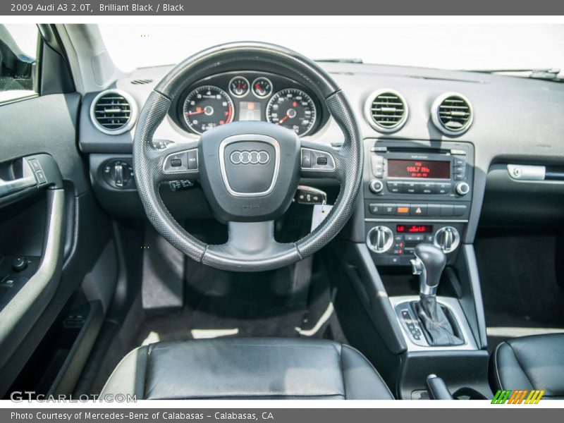 Brilliant Black / Black 2009 Audi A3 2.0T