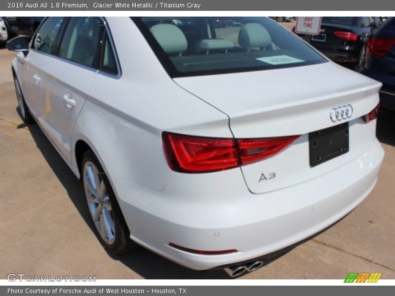 Glacier White Metallic / Titanium Gray 2016 Audi A3 1.8 Premium