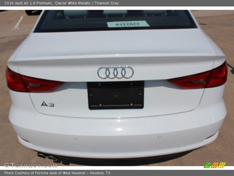 Glacier White Metallic / Titanium Gray 2016 Audi A3 1.8 Premium