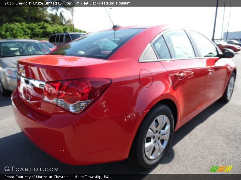 Red Hot / Jet Black/Medium Titanium 2016 Chevrolet Cruze Limited LS