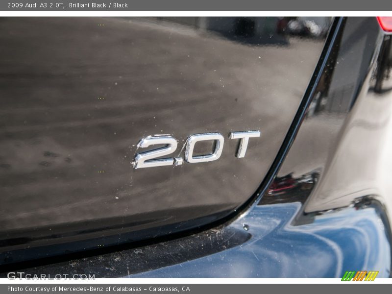 Brilliant Black / Black 2009 Audi A3 2.0T