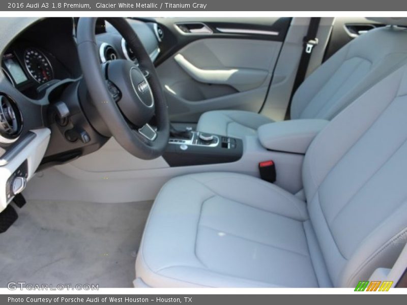 Glacier White Metallic / Titanium Gray 2016 Audi A3 1.8 Premium