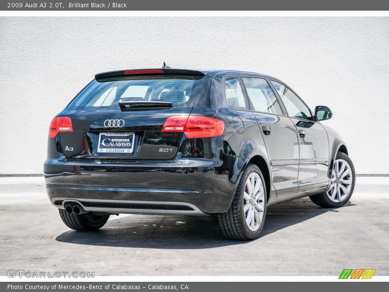 Brilliant Black / Black 2009 Audi A3 2.0T