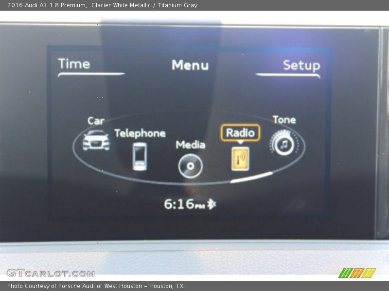 Glacier White Metallic / Titanium Gray 2016 Audi A3 1.8 Premium