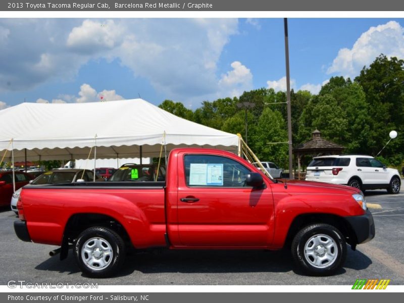 Barcelona Red Metallic / Graphite 2013 Toyota Tacoma Regular Cab