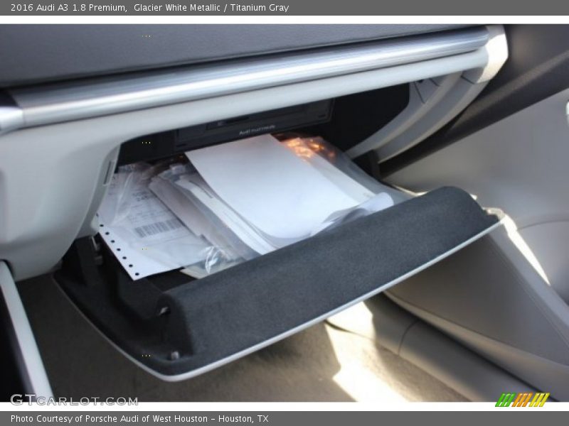 Glacier White Metallic / Titanium Gray 2016 Audi A3 1.8 Premium