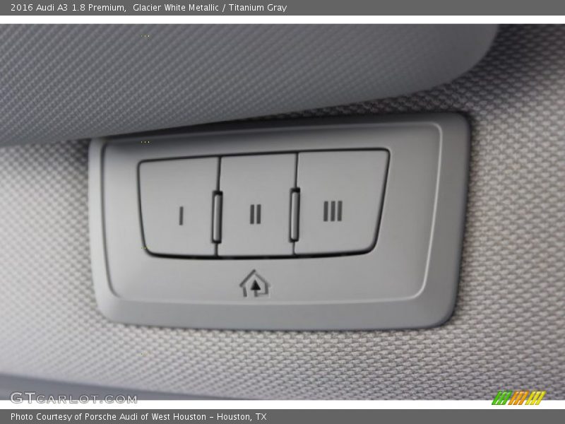 Glacier White Metallic / Titanium Gray 2016 Audi A3 1.8 Premium