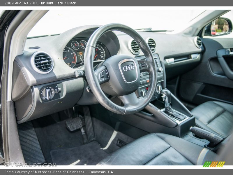 Brilliant Black / Black 2009 Audi A3 2.0T
