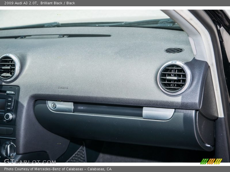 Brilliant Black / Black 2009 Audi A3 2.0T