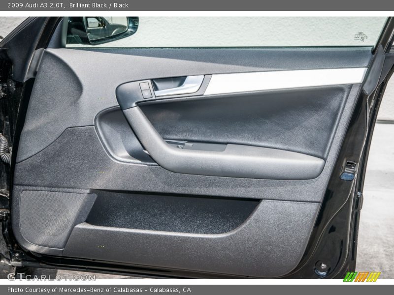 Brilliant Black / Black 2009 Audi A3 2.0T