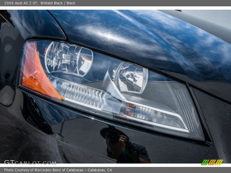 Brilliant Black / Black 2009 Audi A3 2.0T