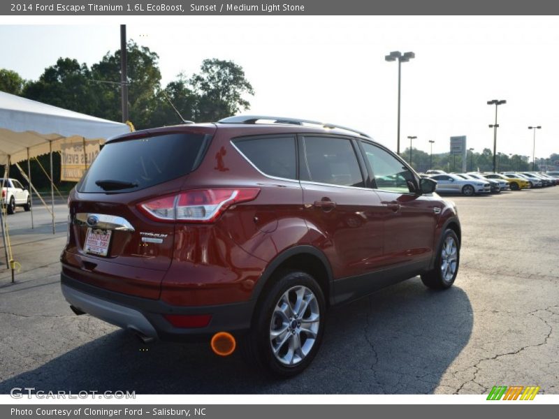 Sunset / Medium Light Stone 2014 Ford Escape Titanium 1.6L EcoBoost