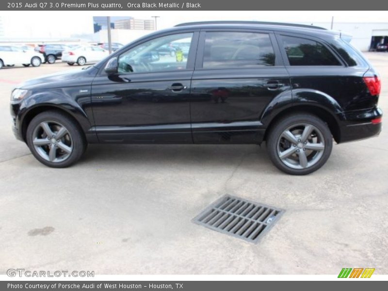 Orca Black Metallic / Black 2015 Audi Q7 3.0 Premium Plus quattro