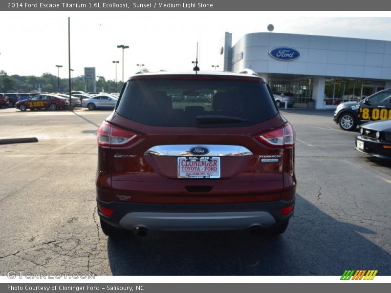 Sunset / Medium Light Stone 2014 Ford Escape Titanium 1.6L EcoBoost