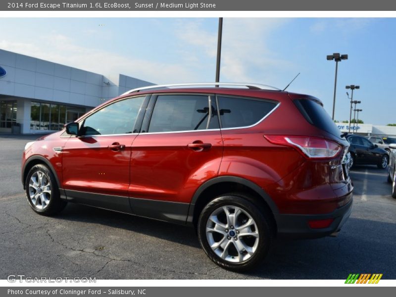Sunset / Medium Light Stone 2014 Ford Escape Titanium 1.6L EcoBoost