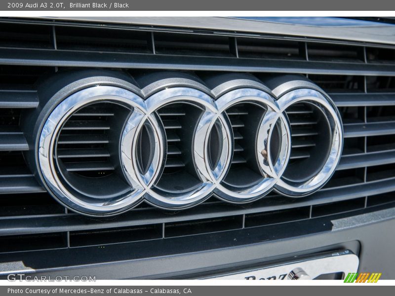 Brilliant Black / Black 2009 Audi A3 2.0T