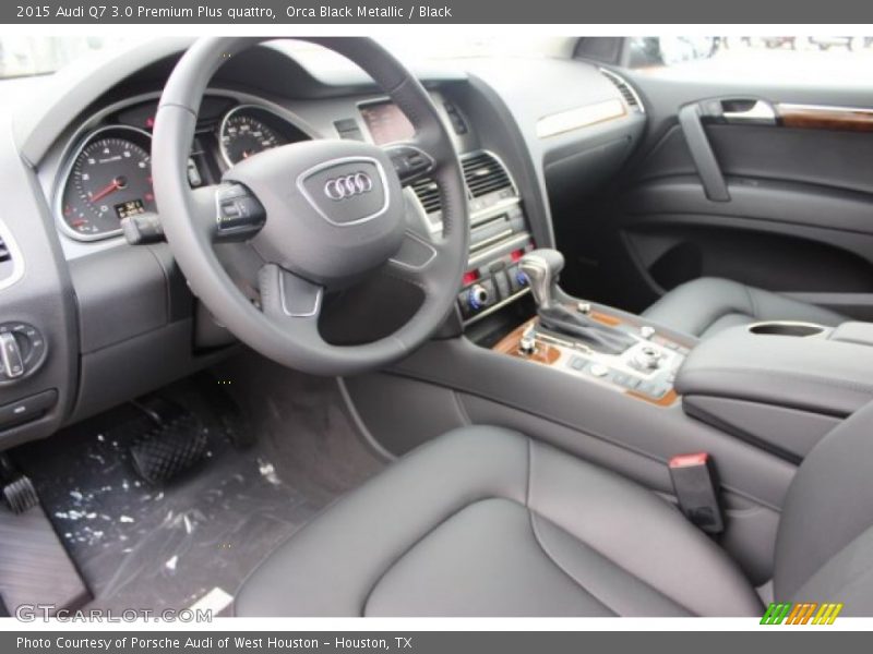 Orca Black Metallic / Black 2015 Audi Q7 3.0 Premium Plus quattro
