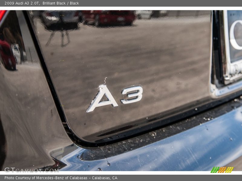 Brilliant Black / Black 2009 Audi A3 2.0T