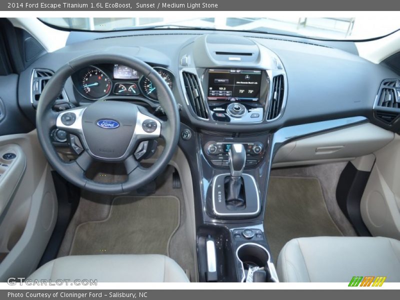 Sunset / Medium Light Stone 2014 Ford Escape Titanium 1.6L EcoBoost