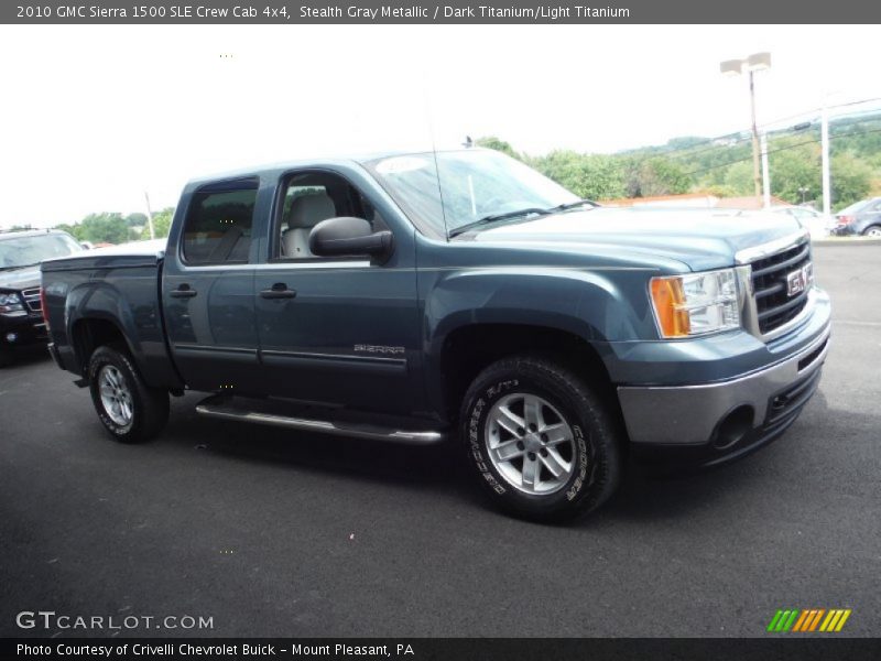 Stealth Gray Metallic / Dark Titanium/Light Titanium 2010 GMC Sierra 1500 SLE Crew Cab 4x4