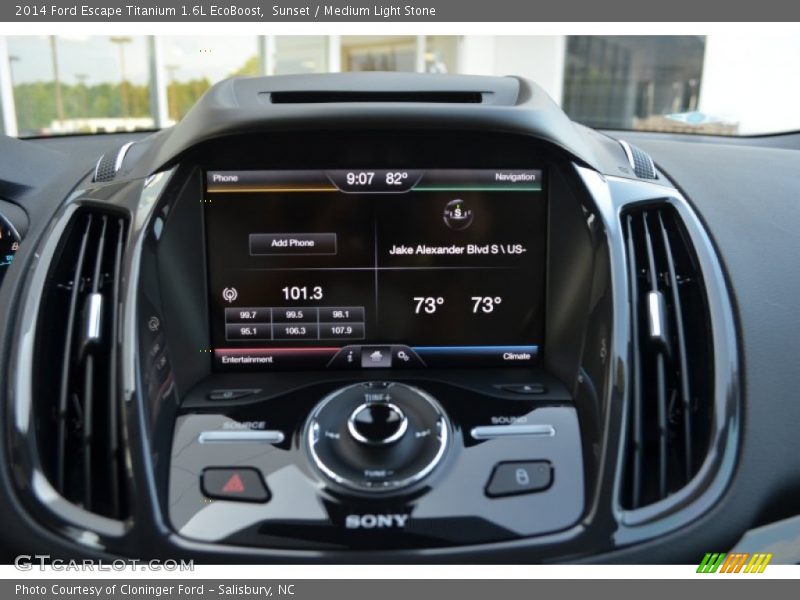 Sunset / Medium Light Stone 2014 Ford Escape Titanium 1.6L EcoBoost
