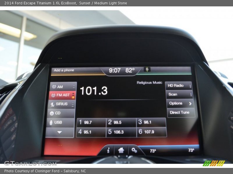 Sunset / Medium Light Stone 2014 Ford Escape Titanium 1.6L EcoBoost