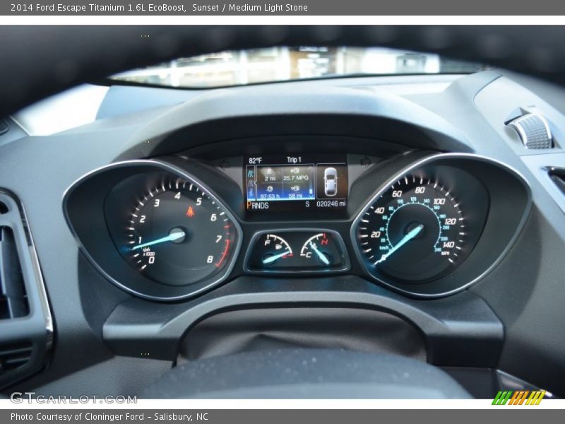 Sunset / Medium Light Stone 2014 Ford Escape Titanium 1.6L EcoBoost