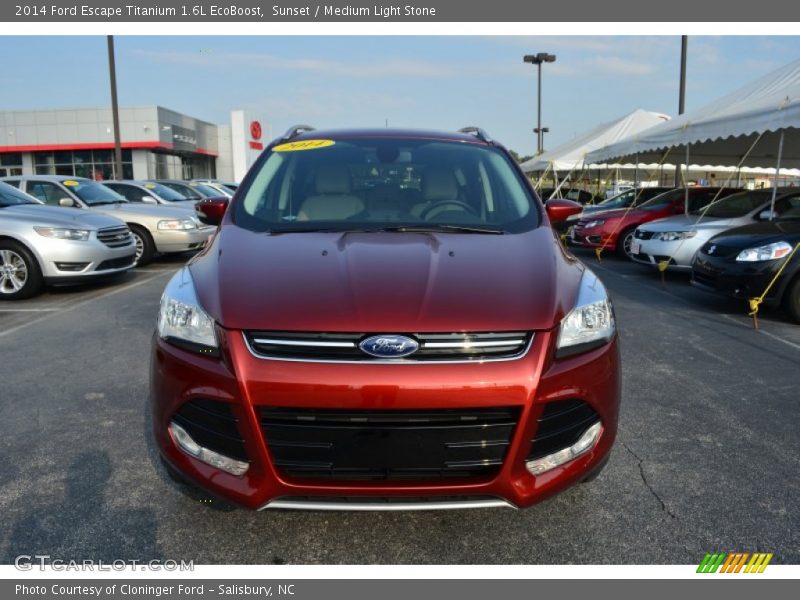 Sunset / Medium Light Stone 2014 Ford Escape Titanium 1.6L EcoBoost