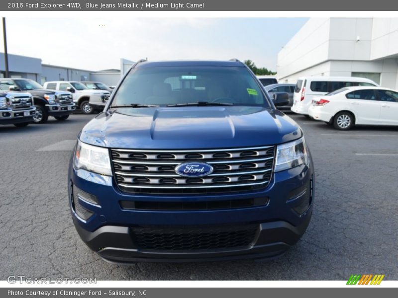 Blue Jeans Metallic / Medium Light Camel 2016 Ford Explorer 4WD