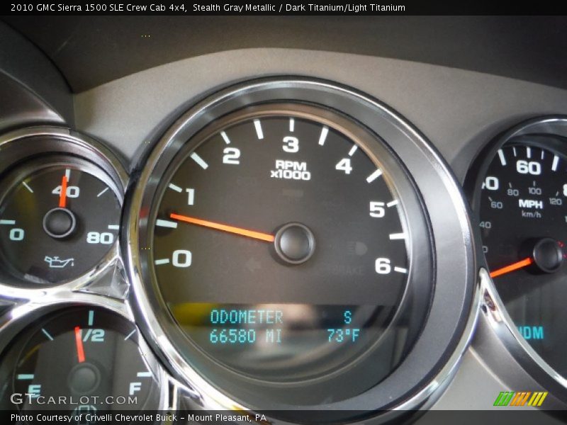 Stealth Gray Metallic / Dark Titanium/Light Titanium 2010 GMC Sierra 1500 SLE Crew Cab 4x4