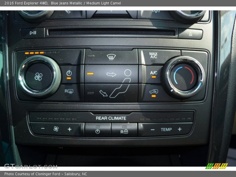 Blue Jeans Metallic / Medium Light Camel 2016 Ford Explorer 4WD