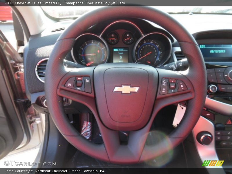 Champagne Silver Metallic / Jet Black 2016 Chevrolet Cruze Limited LT