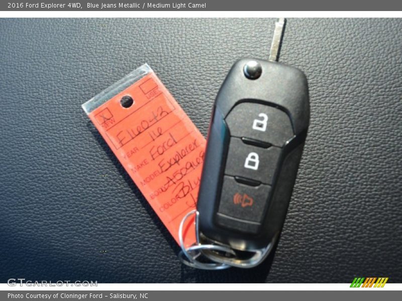 Blue Jeans Metallic / Medium Light Camel 2016 Ford Explorer 4WD