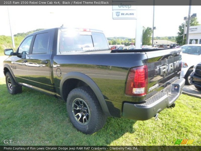 Black / Rebel Theme Red/Black 2015 Ram 1500 Rebel Crew Cab 4x4