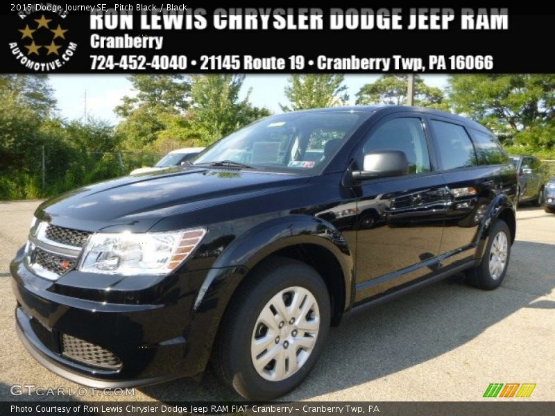 Pitch Black / Black 2015 Dodge Journey SE