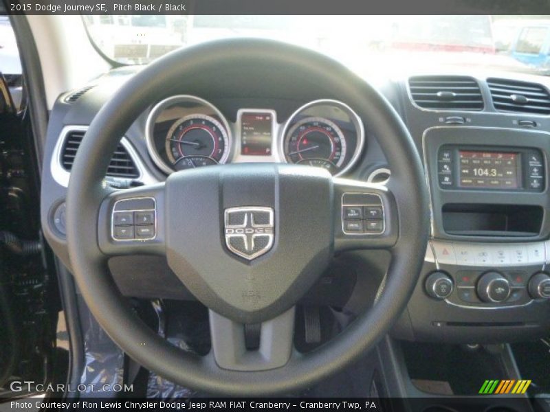 Pitch Black / Black 2015 Dodge Journey SE