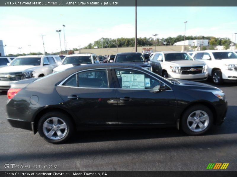 Ashen Gray Metallic / Jet Black 2016 Chevrolet Malibu Limited LT
