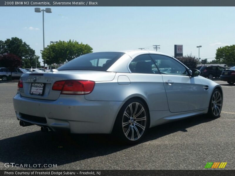 Silverstone Metallic / Black 2008 BMW M3 Convertible