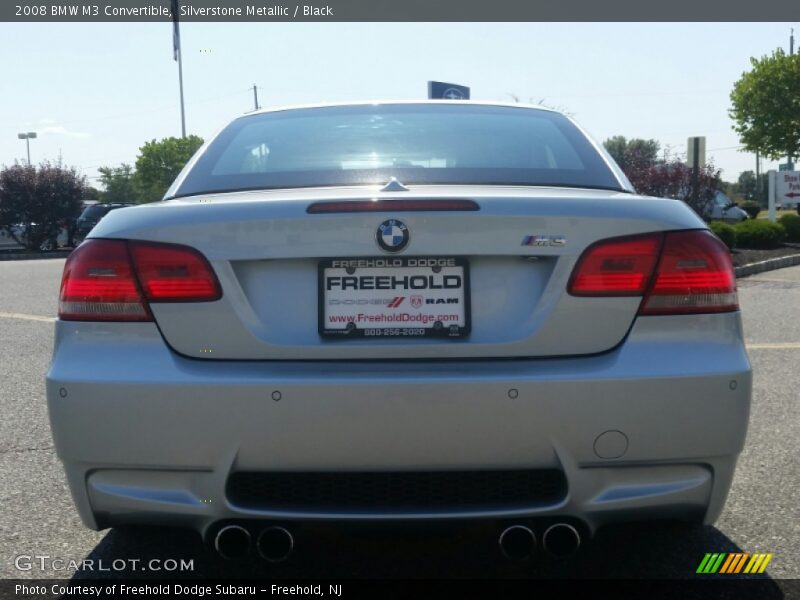Silverstone Metallic / Black 2008 BMW M3 Convertible