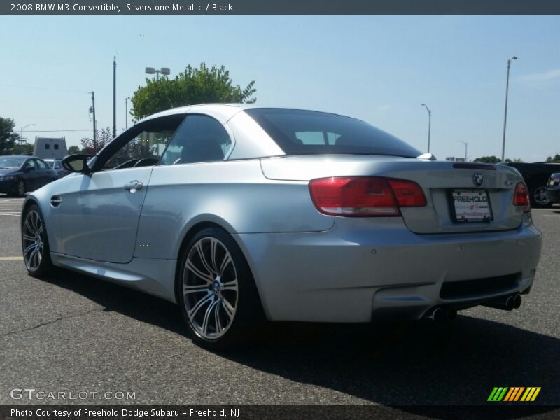 Silverstone Metallic / Black 2008 BMW M3 Convertible