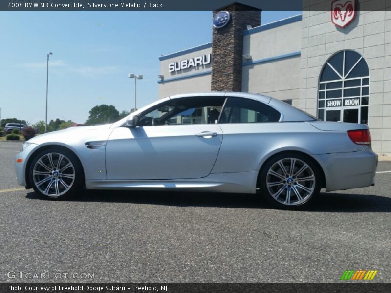 Silverstone Metallic / Black 2008 BMW M3 Convertible