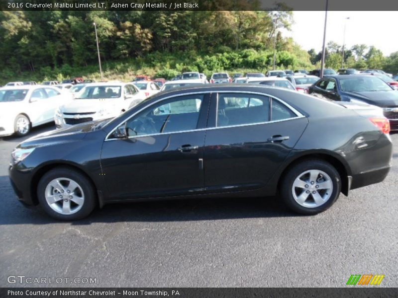 Ashen Gray Metallic / Jet Black 2016 Chevrolet Malibu Limited LT