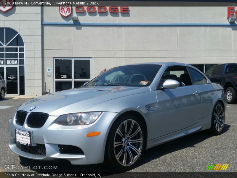 Silverstone Metallic / Black 2008 BMW M3 Convertible
