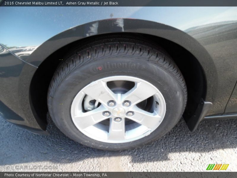Ashen Gray Metallic / Jet Black 2016 Chevrolet Malibu Limited LT