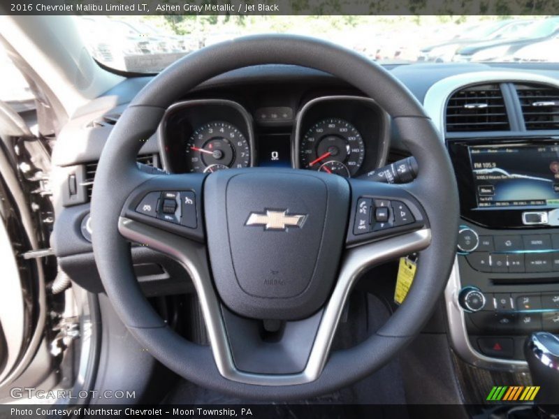 Ashen Gray Metallic / Jet Black 2016 Chevrolet Malibu Limited LT