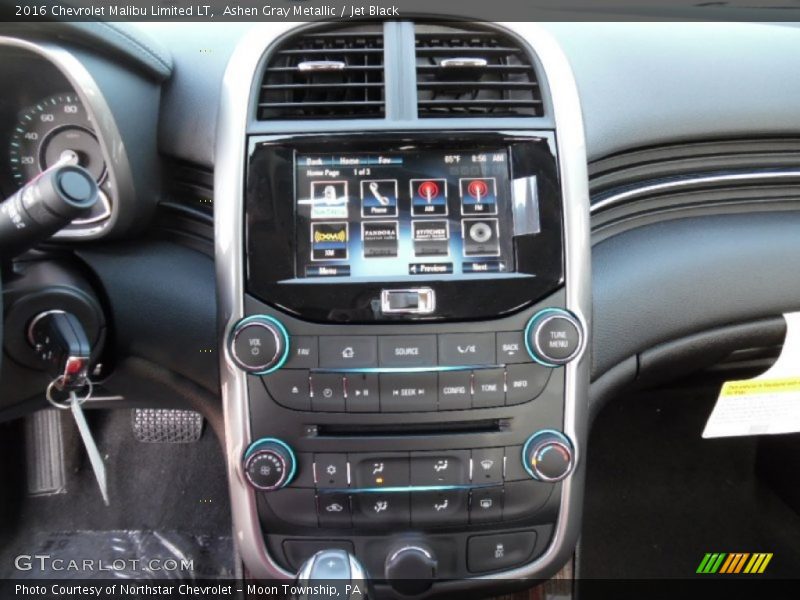 Ashen Gray Metallic / Jet Black 2016 Chevrolet Malibu Limited LT