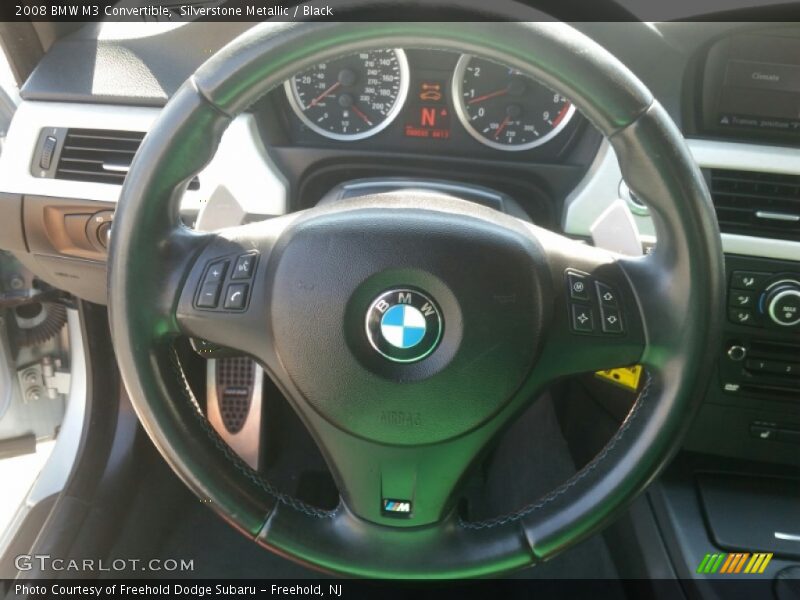 Silverstone Metallic / Black 2008 BMW M3 Convertible
